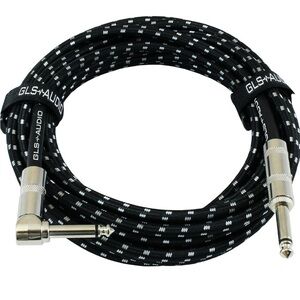 GLS Audio Black and White Instrument Cable (041)
